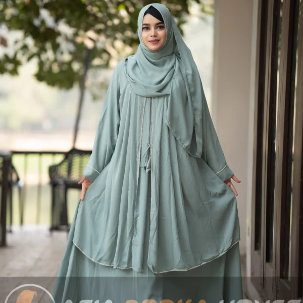 Anisa Atast Kati Burka Sky Blue Colour