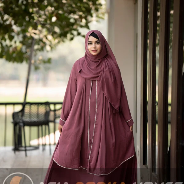 Anisa Atast Kati Burka Onion Pink Colour