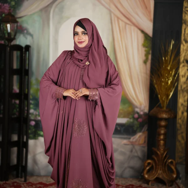 Luxary Koti Abaya 2025 Onion Pink Colour