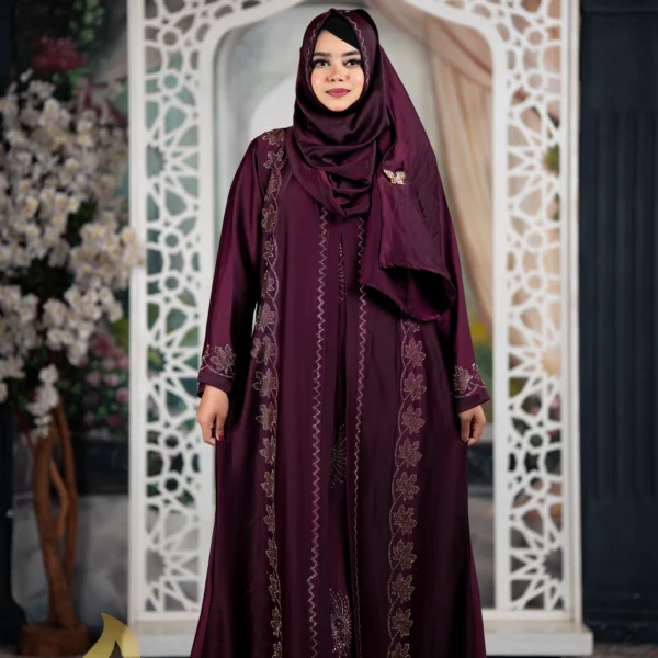 Afra 4-Part Attest Koti Party Borka Light Kolija Colour