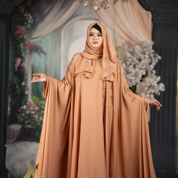 💕Luxury Pocket Sleeves Koti Abaya💕Golden