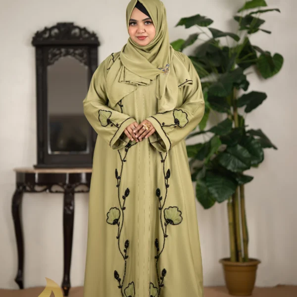 ✨Afia Exclusive Karcupi borka Light Olive✨