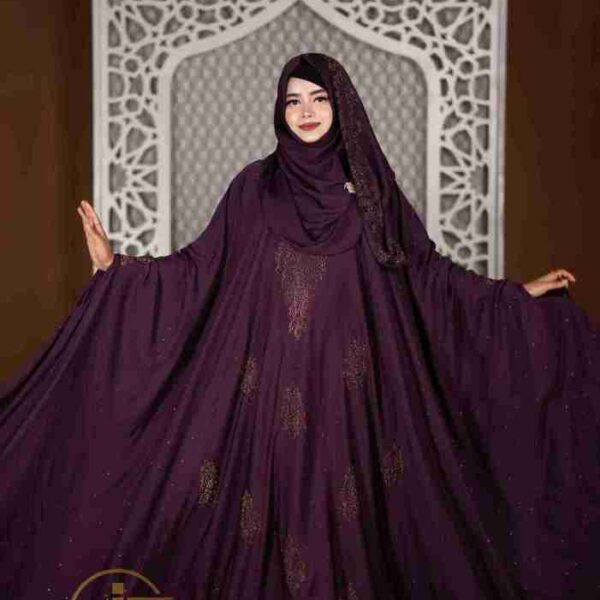 💕𝐁𝐫𝐢𝐝𝐚𝐥 𝐋𝐮𝐱𝐮𝐫𝐲 𝐏𝐫𝐢𝐧𝐜𝐞𝐬𝐬 𝐀𝐛𝐚𝐲𝐚💕 Deep Purple Color