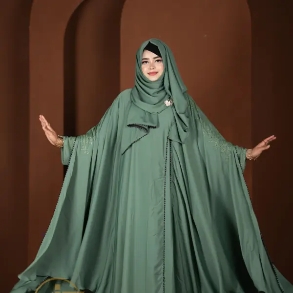 💕Luxury Pocket Sleeves Koti Abaya Version 2💕Blue