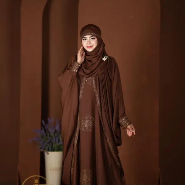 Luxary Koti Abaya 2025 Coffe Color