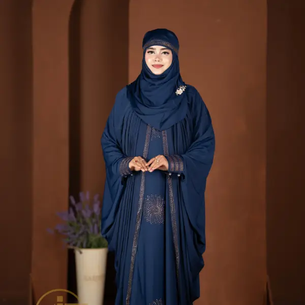 Luxary Koti Abaya 2025 Navy Blue Colour