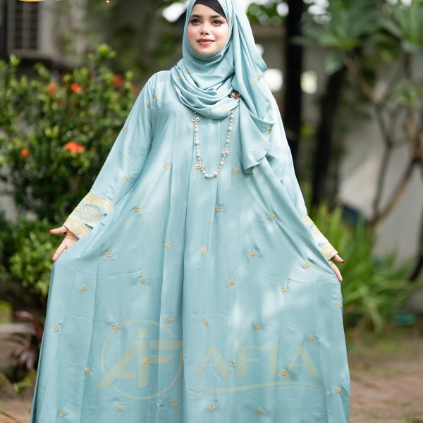 💕Simple Luxury Abaya💕Sky Blue color